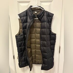 REI Black and Olive Puffer Vest